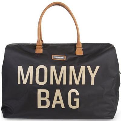 Changing bag mommy bag big black-gold 