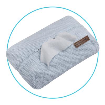 Hoes kleenexdoos classic blauw lichtblauw 