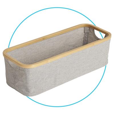 Panier pour la table à langer (coton/bambou humide)  