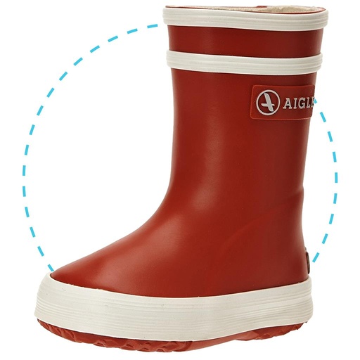 Bottes baby flac rouge  