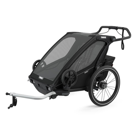 Fietskar Chariot sport 2 black on black