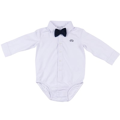 Body shirt Pierrot bow velvet blue 