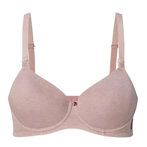 Borstvoedingsbeha cotton comfort bark melange 