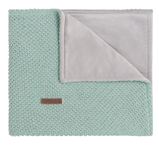 Deken wieg soft sparkle goud-mint melee