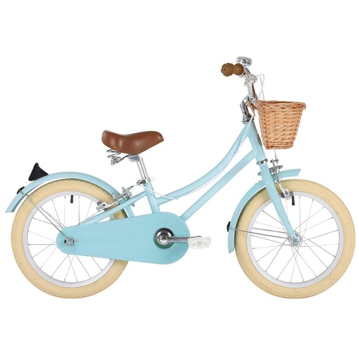 Bicycle 16" gingersnap (incl panier+roues) bleu œuf de canard