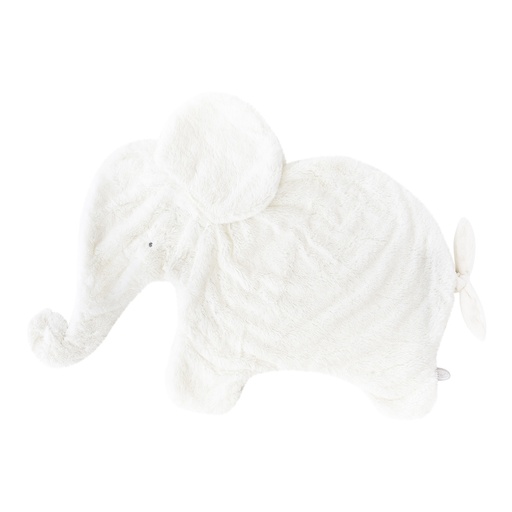 Knuffeldeken olifant Oscar (82cm) wit 