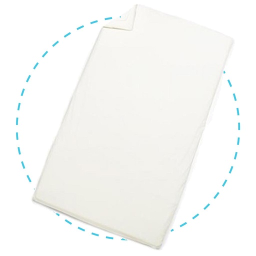 Drap-housse pour lit de voyage bio blanc