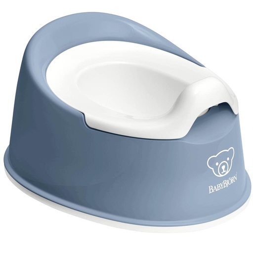 Teeny potty diepblauw-wit 