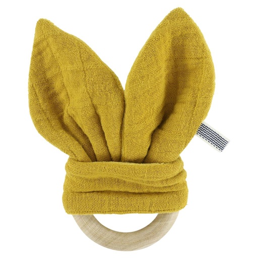 Bijtring konijn bliss mustard 
