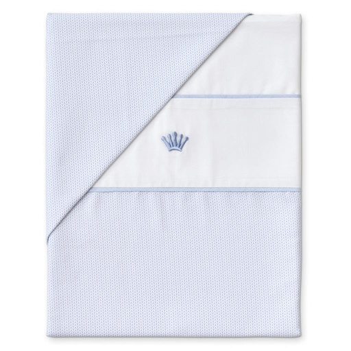 Donsovertrek park (80x80) Sam forever blue white-ciel 