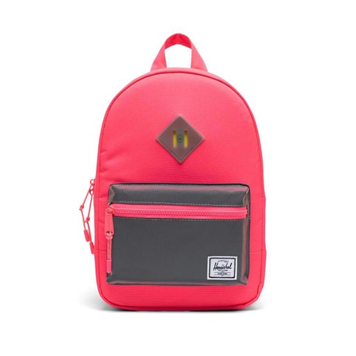 *Rugzak heritage kids neon pink-silver reflective