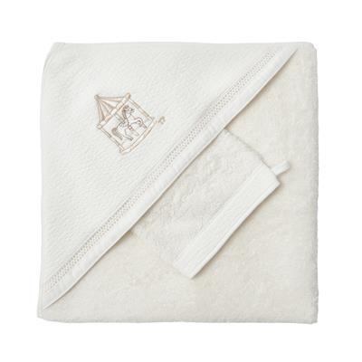 Serviette de bain+lavage carrousel 
