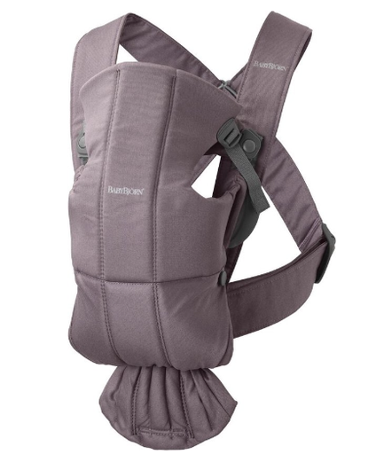 *Draagzak mini (cotton) donkerpaars