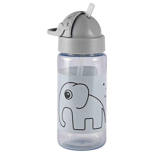 Drinkfles met rietje Elphee (350ml) grey