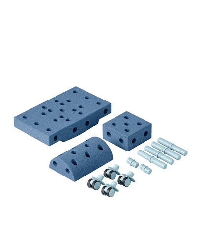 Curiosity kit (15 onderdelen) deep blue / sky blue 