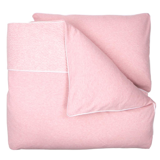 Donsovertrek bed poetree kids chevron pink melange
