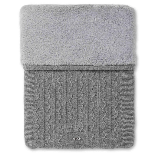 Deken Lano (wol/cashmere) ethnic white grey