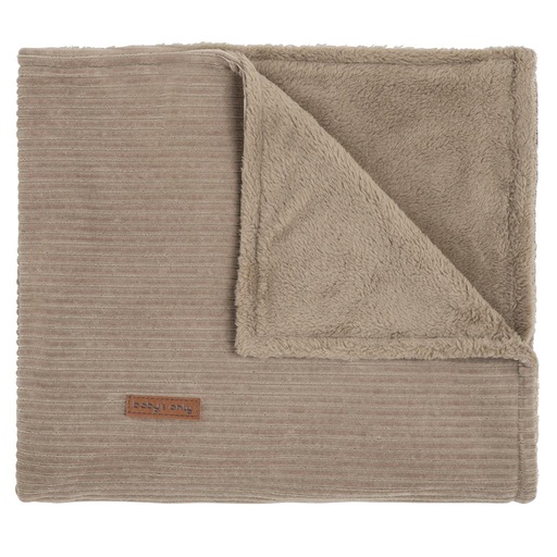 Couverture berceau (teddy) sens argile 70X95