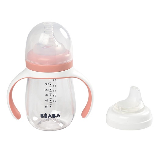 Drinkbeker 2-in-1 Evolutieve 210ml old pink 