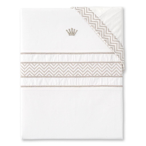 Enveloppe de couette Rosi ethnic white white-beige 80X80