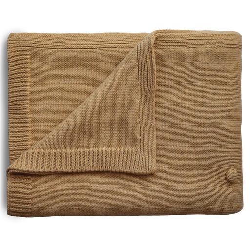 Blanket textured dots mustard melange 