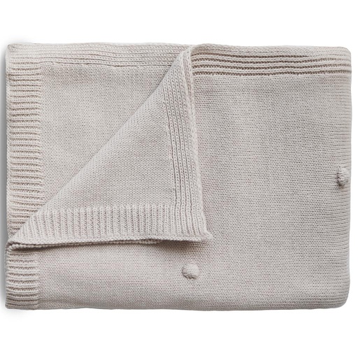 Deken textured dots off white melange 