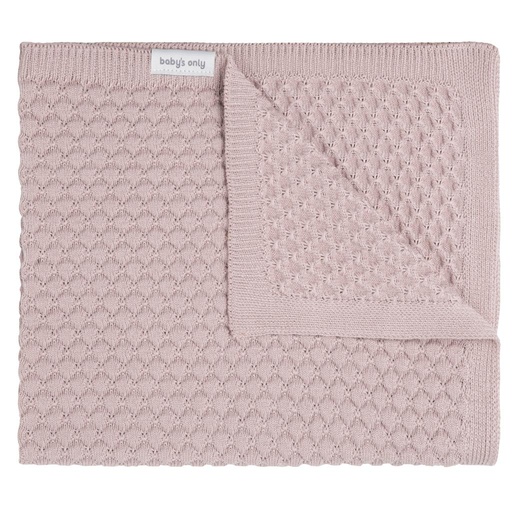 Blanket crib chunky sky old pink 70X95