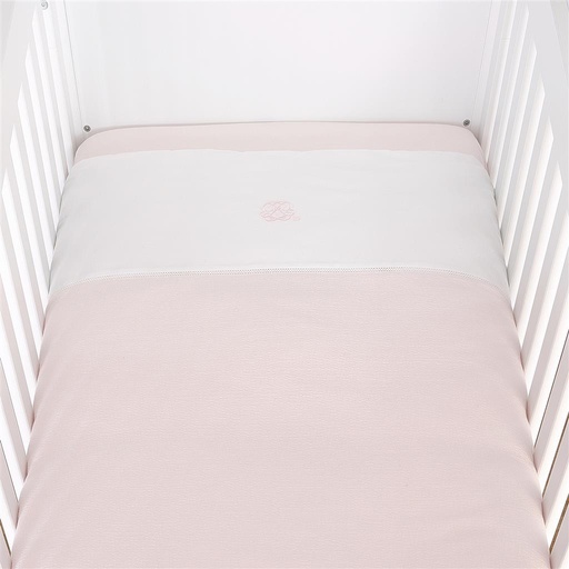 Donsovertrek bed en sloop (100x135cm) cotton pink 100X135