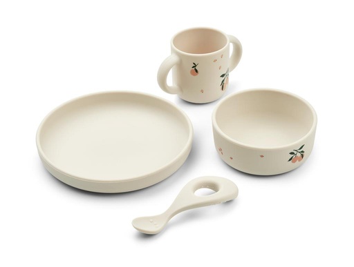 Eetset Vivi peach - sea shell mix