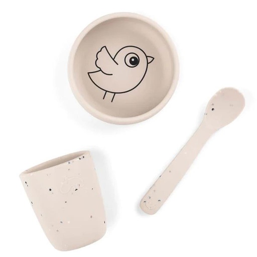 Dining set (silicone) Birdee sand 