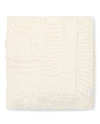 Deken wieg Aspen wolmix off white 