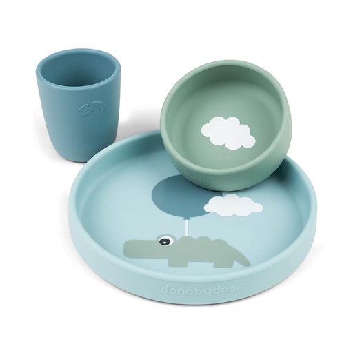Set de table (silicone) Nuages heureux blue 