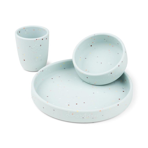 Service de table (silicone) 1er repas blue 