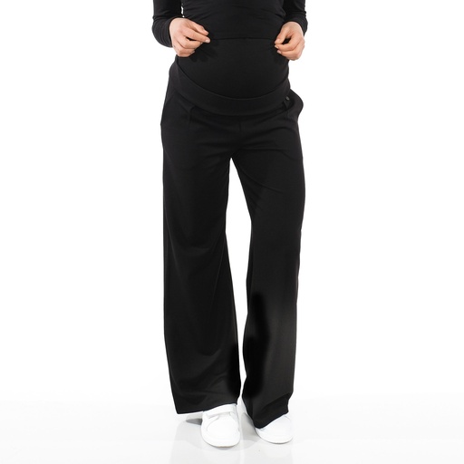 Broek wide leg black 