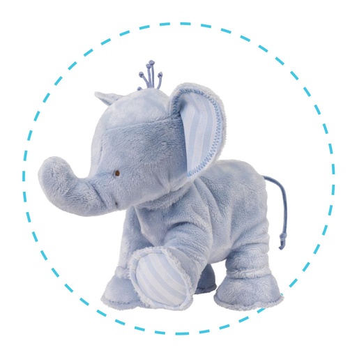 Elephant Ferdinand 12cm bleu ciel 