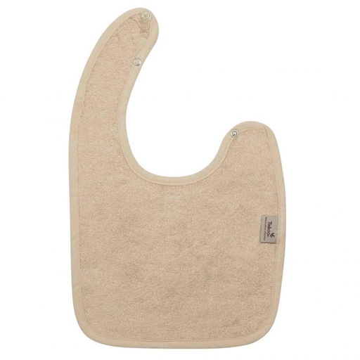 Bib with push button frosted almond 