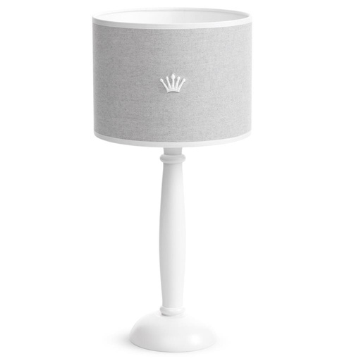 Lampshade table lamp Bristol crystal grey