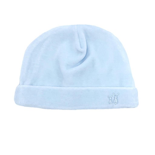 Chapeau en velours light blue 