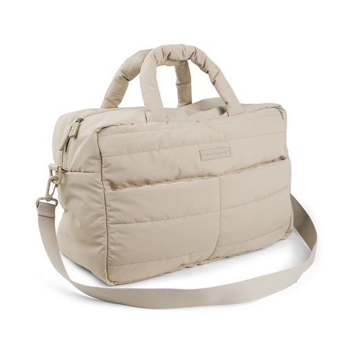 Diaper bag padded Croco sand 