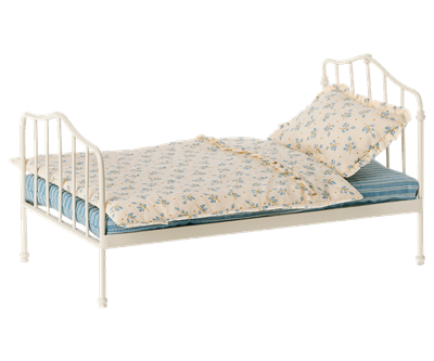 Miniatuur bed - mini - blauw  