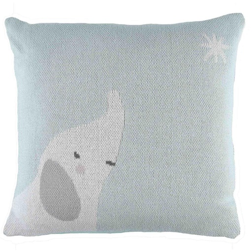 Coussin (jacquard bio) Anna & Milo muntgroen 