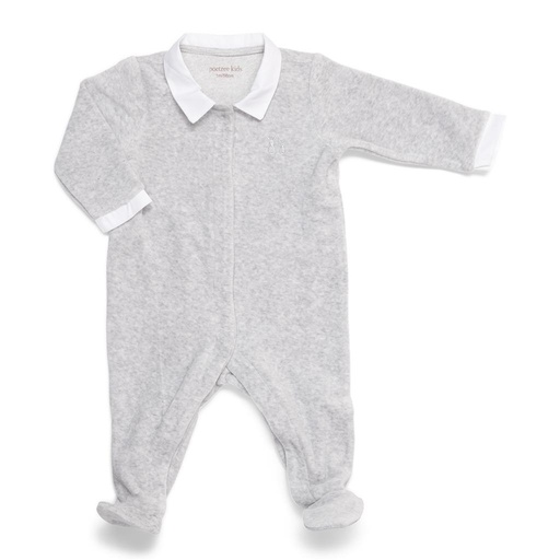 Kruippakje velours light grey 