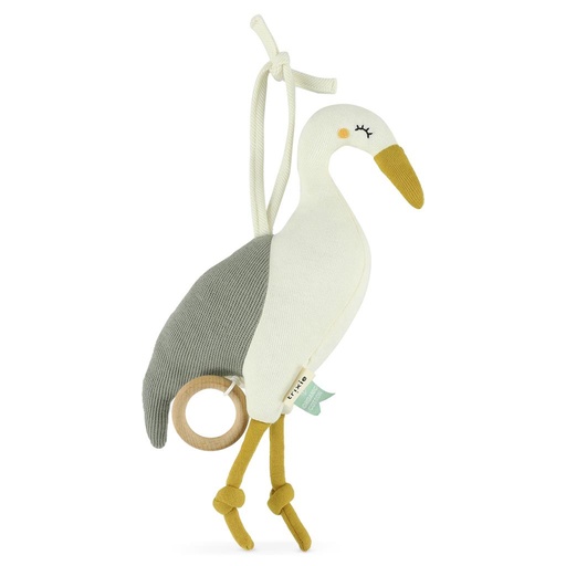 Muziekknuffel gebreid heron 