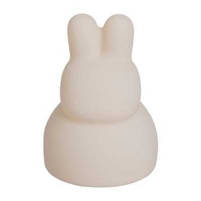 Night light rabbit with music warm linen 