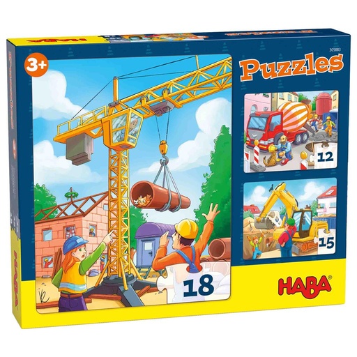 Puzzles: construction vehicles  