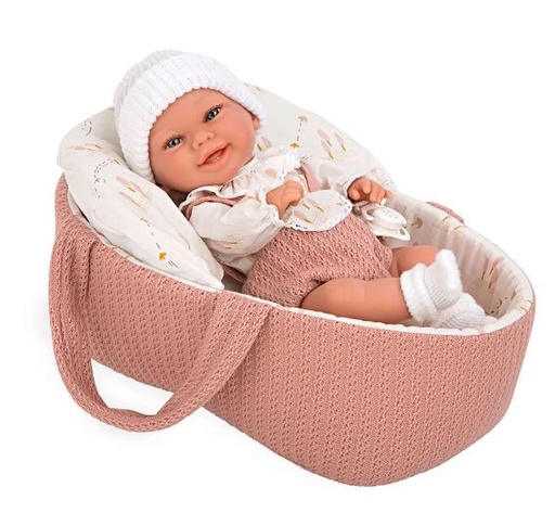 Pop Babyto meisje 33cm met wiegje  