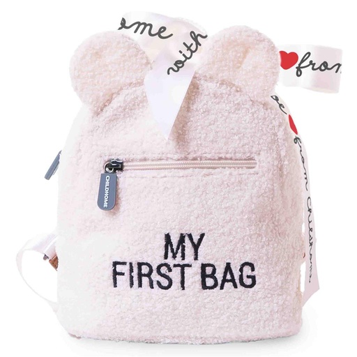Rugzakje my first bag teddy ecru 
