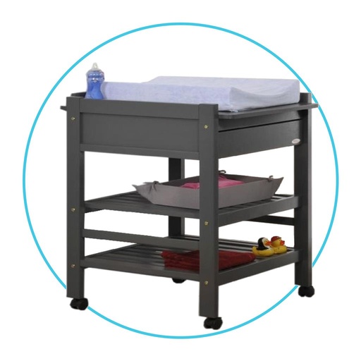 Verzorgingstafel Loft (met lade) Troll grijs 