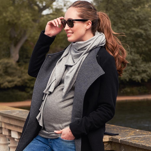 Maternity shawl Madison grey ONE