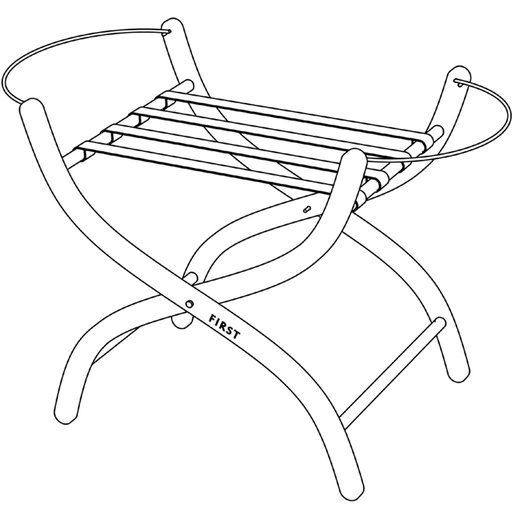 Stand for cradle Moses basket white 